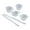 2, variant on Geemin Epoxy Split Cup Silicone Cup Mixed Measure Cup Stir Stick Stirring Rods Epoxy Liquid Paint Mixing Stirrer for DIY Craft