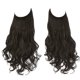 thumbnail image 1 of Nvzi Extensión de cabello invisible con hilo de pescar, fibra sintética larga ondulada y rizada, extensión de cabello ajustable estilo diadema, 22 pulgadas, negra, 1 pieza, estilo B, 1 of 5