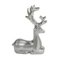 thumbnail image 4 of HCBY 2 Pieces Resin Reindeer Sculpture Deer Statue Home Office Desk Decor, 4 of 9