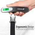 thumbnail image 4 of Fosmon Digital Luggage Scale (2 Pack) Digitial LCD Display Backlight Baggage Scale with 110lbs Capacity, Portable Stainless Steel Hanging Luggage Weight Scale with Tare Function for Travelers - Silver, 4 of 7