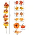 thumbnail image 4 of AYktou 3.3 Ft Fall Garlands, Artificial Maple Leaf Sunflower Pumpkin & Berry Garland, Thanksgiving Garland Halloween Decor Hanging Vines for Front Door Porch Fireplace Party Table Decor, 4 of 7