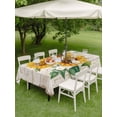 thumbnail image 5 of 54x80 Inch Outdoor Tablecloth with Umbrella Hole Zipper Rectangle Sunflower Rectangular Tablecloths Outside Waterproof Yellow Summer Flowers Pastoral Vintage Patio Table Cloth Cover for Picnic Party, 5 of 8