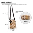 thumbnail image 6 of HELLHERO Double Layer Crossbody Bags Polyester, Stylish Small Crossbody Purse, Capybara Strawberries, 6 of 7