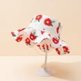 thumbnail image 5 of Kid Baby Summer Hat Baby Sun Hat Beach Hat Baby Bucket Hat with Ruffle Brim Sun Protection Sun Hat, 5 of 7