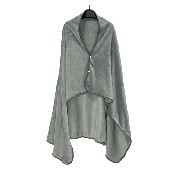Billuyoard Manta poncho portátil multifunción de felpa, abrigos de oficina elegantes para mujer, chales térmicos de invierno Suministros térmicos B