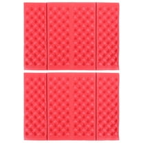 Masteelf  2 Pcs Portable Cushion Waterproof Mattress Protector Camping Foam Mats Travel Red