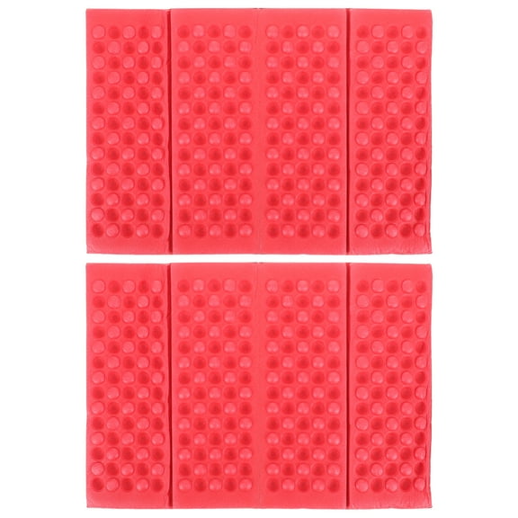 Masteelf  2 Pcs Portable Cushion Waterproof Mattress Protector Camping Foam Mats Travel Red