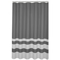 thumbnail image 4 of Hometrends Textured Waffle Stripe Fabric Shower Curtain, 4 of 5