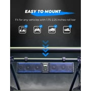 Kemimoto B0117-01801BK 26 RGB ATV UTV Sound Bar Bluetooth Vehicle Speakers