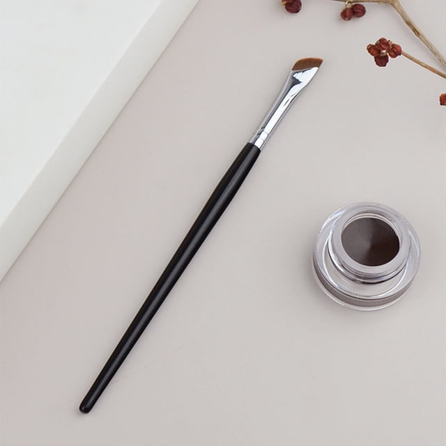 unbranded 2Ud Pincel Para Y Angulado Negro Para Maquillaje Natural Y Precisión Garantizada