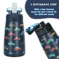 thumbnail image 6 of Oldley 12 oz Insulated Stainless Steel Kids Water Bottle with Straw Lid, 6 of 6