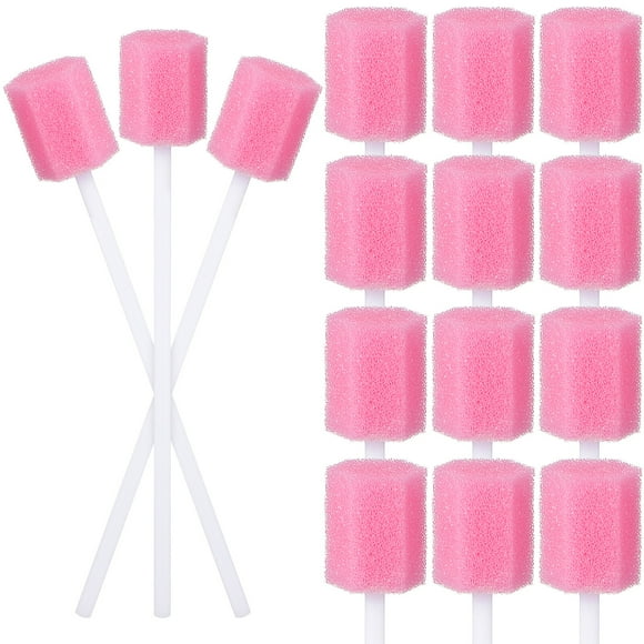 200 Pcs Disposable Oral Care Sponge Swabs Tooth Cleaning Mouth Swabs Dental Swabs