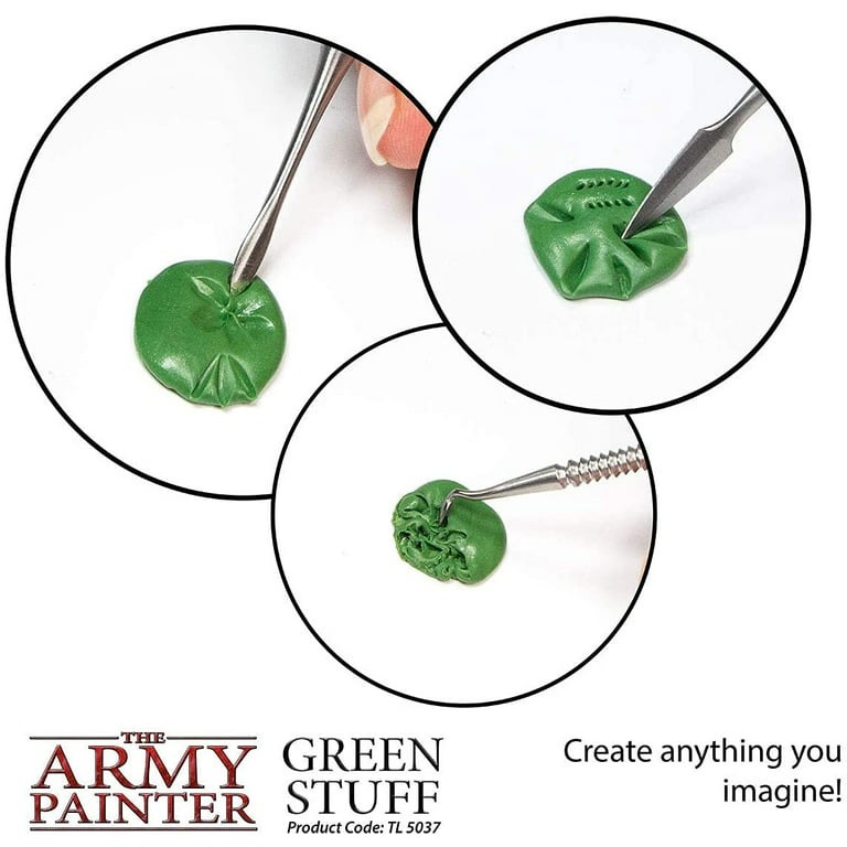 The Army Painter 2 Part Modeling Clay, 20cm - Moldable Model Putty for  Miniatures, Easy-to-Knead Green Stuff Putty Epoxy Clay for Sculpting, Green