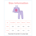 thumbnail image 2 of Baby Girl Clothes 12 Months Girls First Birthday Outfit 1 Year Old Girl Birthday Long Sleeve Sweatshirt Top Pants Set for Baby Girl Gift Purple, 2 of 6