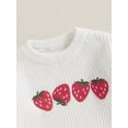 thumbnail image 6 of Suealasg Toddler Baby Girl Knit Sweater Long Sleeve Strawberry Print Chunky Pullover Sweater 6M 1T 2T 3T Kids Girl Warm Fall Winter Sweater Tops Clothes, 6 of 7