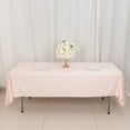 thumbnail image 2 of Balsa Circle 60x102 in Blush Scuba Polyester Rectangle Tablecloth Wedding Party Events Decorations Supplies, 2 of 8