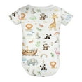 thumbnail image 6 of Baby Noahs Ark Animals Rainbow Sun Bodysuit Clothes Girl Boy Panda Lion Giraffe Elephant Monkey Infant One-Piece Baby Bodysuit, 6 of 7