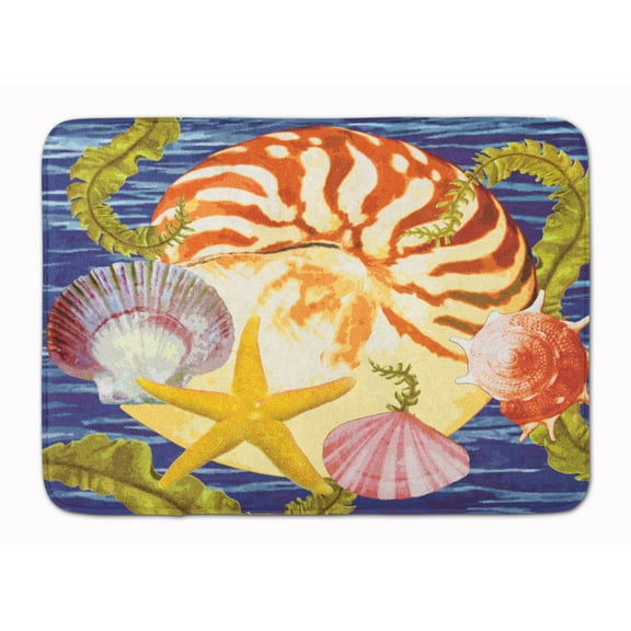 Nautilus And Gulf And Sundial Machine Washable Memory Foam Mat
