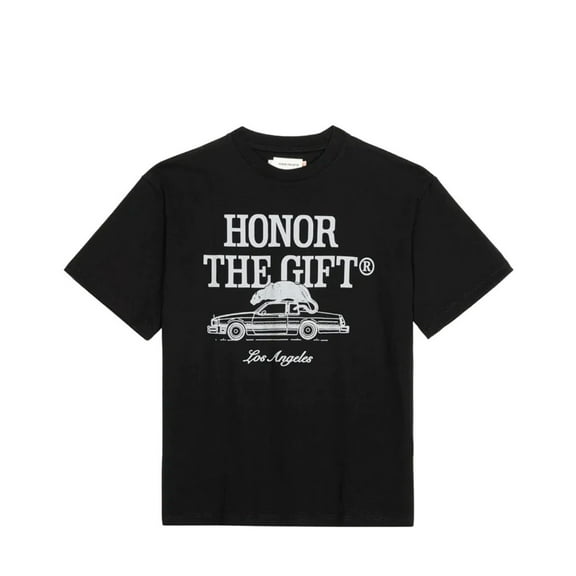 Honor The Gift Men's HTG Pack Relaxed Oversized Box Fit Tee T-Shirt (Large, Black)