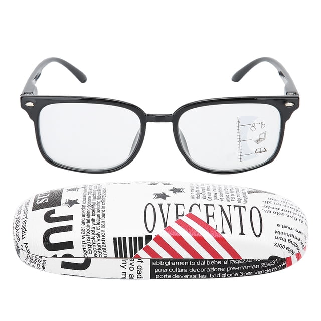 Gafas de lectura anti-rayos azules, montura grande vintage, gafas de lectura unisex, lentes transparentes+250 negro