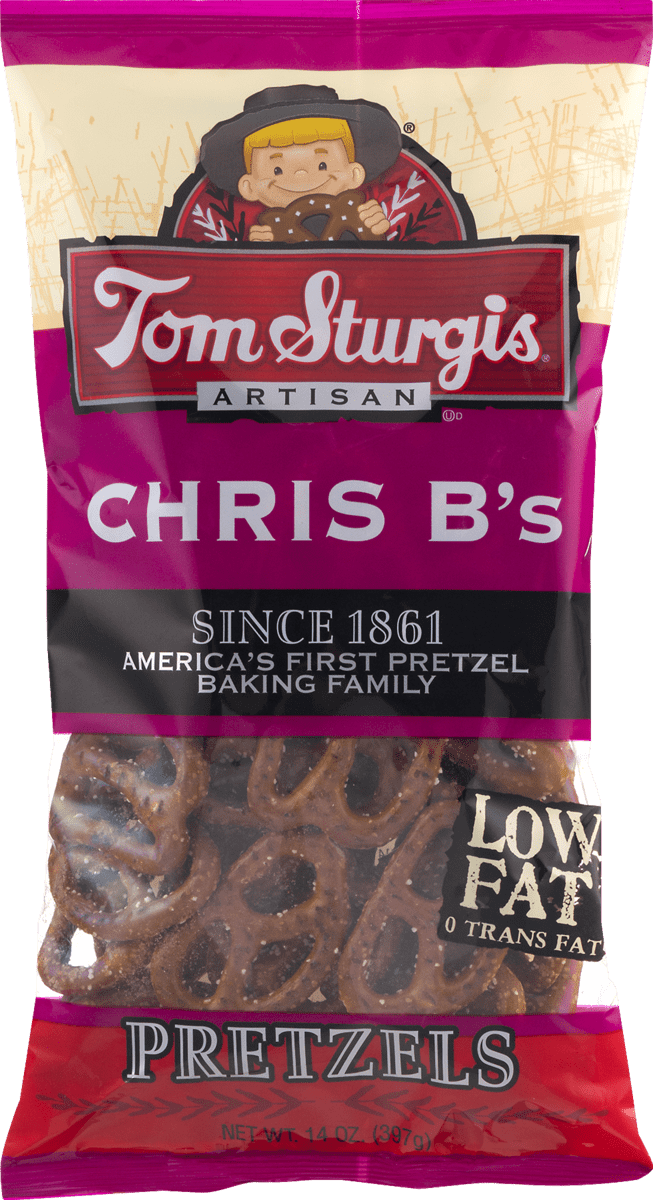 Tom Sturgis Artisan Chris B's Pretzels 14 oz. Bag (2 Bags)