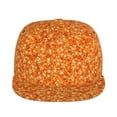 thumbnail image 2 of Haiem Orange Glitter Classic Snapback Cap Flat Bill Hat Baseball Cap Adjustable Size Cotton Dad Hat, 2 of 9