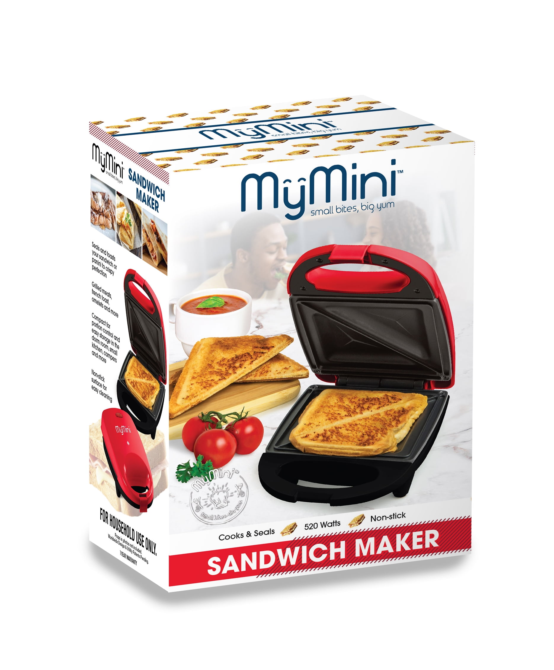 Maxim Deep Dish Sandwich Press Bread Toastie Jaffle MakerSM065