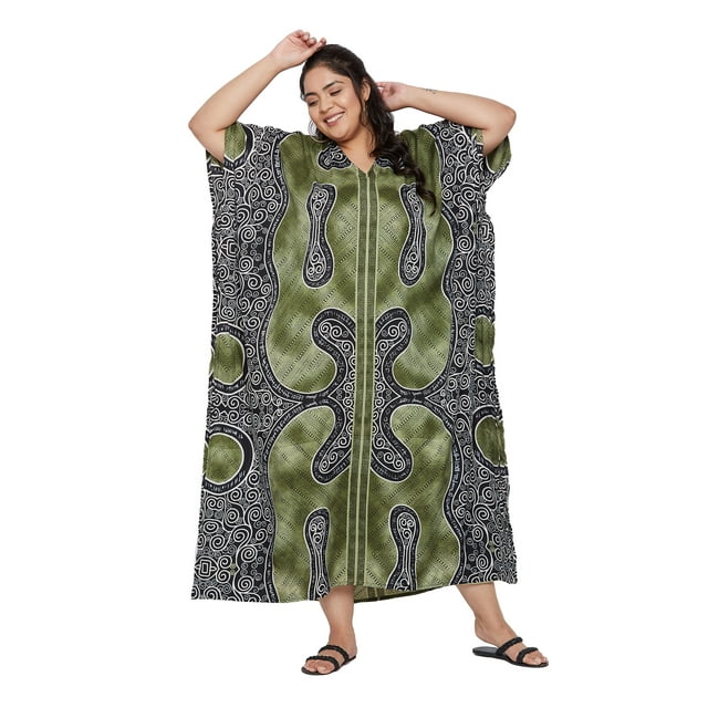 Caftans Longs pour Femmes Grande Taille Robe Caftan Robe de Soirée Fête Été Plage Robe d'Été Manches Kimono Longues Robes Décontractées en Ligne