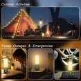 thumbnail image 4 of Camping String Lights-Camping Lantern with String Light(33Ft),Rechargeable Flashlights with 4000mAh Charger,IP44 Waterproof Camping Lights,Portable Lantern Flashlight for Emergency,Camping,Hiking, 4 of 9