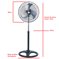 thumbnail image 3 of Ventilador de Pedestal PRODOTTY 18' 65W, 3 of 7