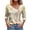 Yellow, variant on WREESH Womens Fashion Dressy Tops Side Button V-Neck Printed Long Sleeved Shirt T-Shirt Pullover Yellow