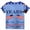 AB487 Light Blue, variant on USA Anniversary 250 Years T Shirts For Boys Kids Short Sleeve Crew Neck American Flag Tops Soft 4Th Of July T Shirts For Toddler And Tweens 1-14 Years