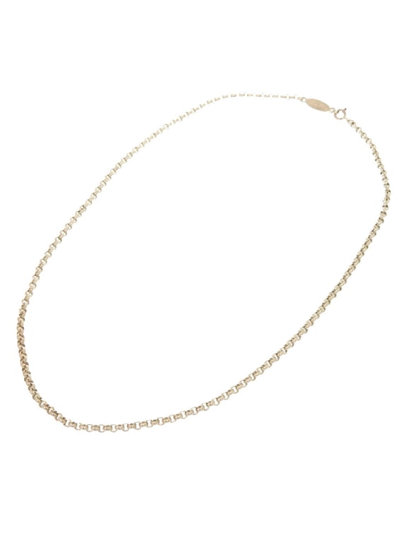 Pre-Owned Hermes Vintage Chain Necklace Silver 925 HERMES (Good)