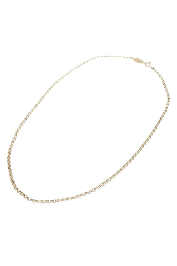 Pre-Owned Hermes Vintage Chain Necklace Silver 925 HERMES (Good)