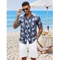 thumbnail image 2 of COOFANDY Mens Resort Wear Hawaiian Shirts Short Sleeve Button Down Shirts for Men Beach Clothes, 2 of 6