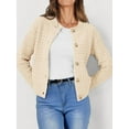 thumbnail image 5 of Women'S Knit Cardigan Sweaters Casual Long Sleeve Open Front Button Down Trendy Jackets Outerwear  L, 5 of 8
