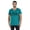 Heather Teal Blue, variant on Inkmeso V-Neck Graphic Tshirt "Every Great Father Teaches His Children The Ways Of The Force" For Parenting Tee Shirt