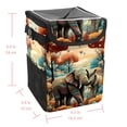 thumbnail image 5 of Elephant Foldable Car Garbage Can with Lid, Leak-proof, Hanging Storage Bag - Trash Can for Car, Mini Trash Can, 5 of 6