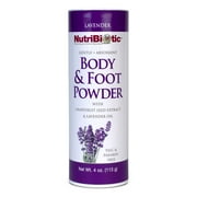 NutriBiotic Body & Foot Powder with GSE & Lavender Essential Oil, 4 Oz