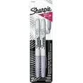 thumbnail image 1 of shiyou-Metallic Permanent Markers, Fine Point, Silver, 2 Count, 1 of 4