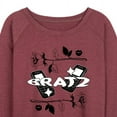 thumbnail image 3 of Bratz - Chains and Flames with Jade - Women's Lightweight French Terry Long Sleeve Shirt, 3 of 5