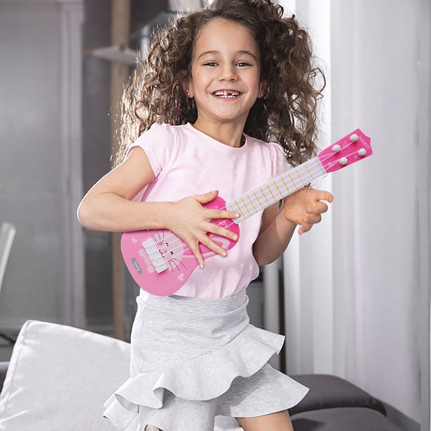 Mini Jouet Ukulélé / Guitare en Plastique à 4 Cordes de Simulation / Instrument de Musique d'Éveil / 14,17 x 4,52 Pouces / pour Enfants et Débutants / Comprend 1 Jouet Mini Jouet Ukulélé / Guitare en Plastique à 4 Cordes de Simulation / Instrument de Musique d'Éveil / 14,17 x 4,52 Pouces / pour Enfants et Débutants / Comprend 1 Jouet