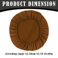 thumbnail image 3 of 1X Cushion Cover Round Velvet Bar Stool Seat Washable Stool Cushion Slipcover Elastic Bar Chair for Chair, 3 of 7