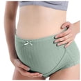 thumbnail image 2 of GEWSEY Maternity Underwear, Pure Comfort Cotton Panties, Women's Maternity Pregnancy High Waist Underwear (Green, XL), 2 of 7