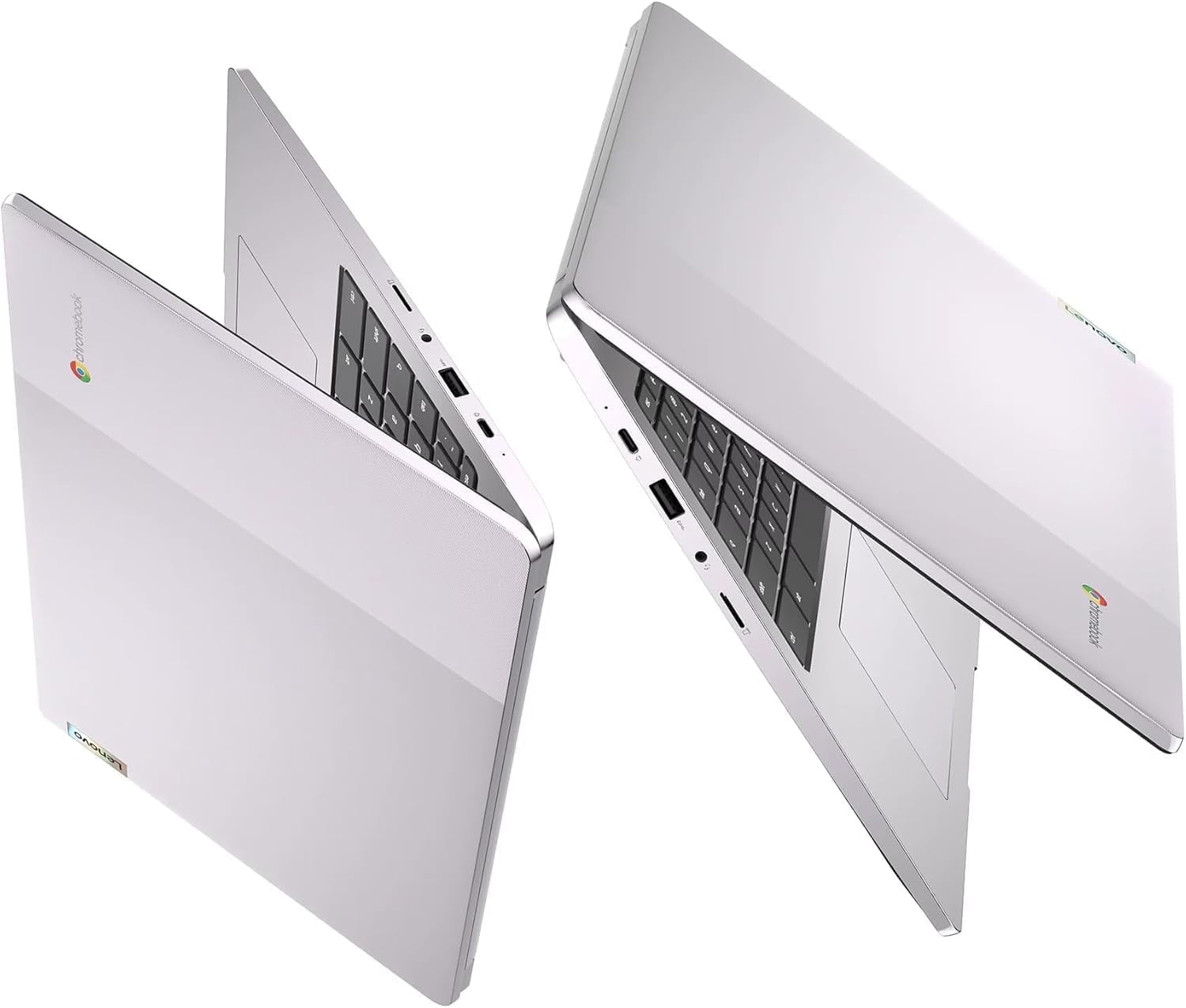 Lenovo IdeaPad 3i Chromebook 15.6" FHD Laptop, Intel Celeron N4500, 4GB Memory, 64GB eMMC + 128GB Memory Card Storage, Chrome OS, Artic Grey with Mazepoly Accessories