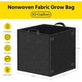 thumbnail image 2 of iPower 5 Pack 10 Gallon Square Grow Bags Thick Fabric Planting Pots -Black, 2 of 7