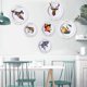thumbnail image 2 of 10 soportes decorativos para platos de pared de acero inoxidable dorado con 10 ganchos de pared para colgar platos, dormitorio, arte, sala de estar, restaurante, 2 of 5