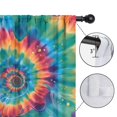 thumbnail image 4 of Blackout Kids Curtains,Colorful Rainbow Tie Dye Spiral Pattern Childrens Insulated Curtains Set Of 2,Bedroom Essentials,Toddler Room Decor 42"x54", 4 of 5