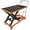 Orange, variant on Memoryfield Hydraulic Lift Table Cart, 500 lb Capacity Manual Scissor Lift Table, Locking Wheels & Non-Slip Platform, Heavy Duty Material Handling Cart, Black