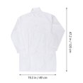 JIMING 1pc Kids Labgown Children's White Coats Childern Thin White